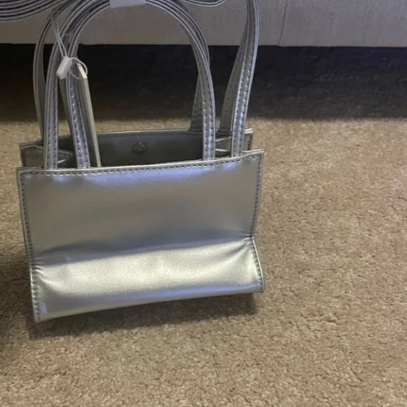 Telfar Small Silver Shopping Bag - Picture 3 of 4
